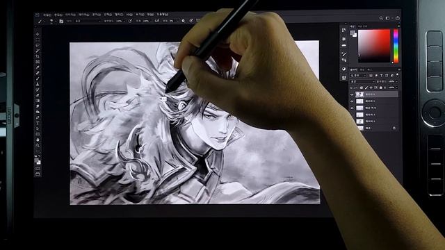 [Drawing Three Kingdoms All Star] Joan Speed Painting Photoshop Game Concept FanArt Painting 07