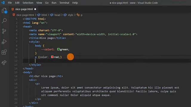 How to use variables in CSS