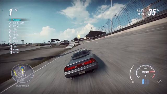[NFS Heat] HONDA NSX Type-R '92 Test Ride & Exhaust @Palm City Raceway