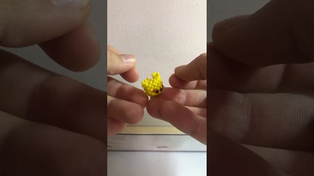 Мини-амигуруми пикачу из бисера. #бисер #бисероплетение
