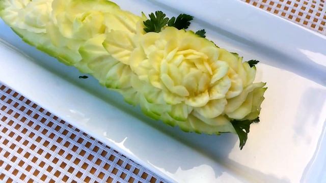 Карвинг по овощам и фруктам.