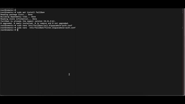 Apache Guacamole fail2ban setup with UFW or Cloudflare