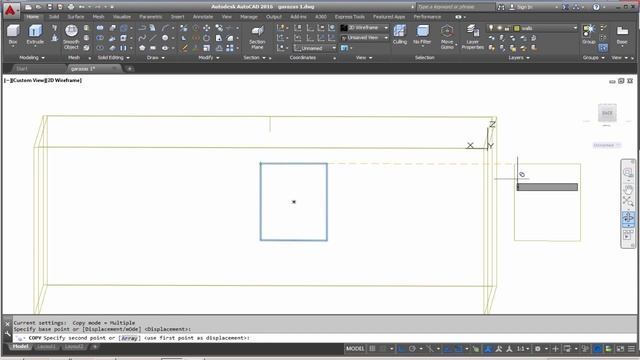 Autocad Modeling 3D object house (garage) tutorial for beginners / Part 1 Walls and Windows