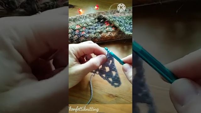 Простой способ вязания крючком шали, бактуса, платка???