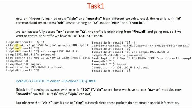 39 How to Block Specific Users from accessing SSH | Network Security | Mastering Iptables Firewall