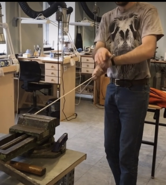 Изготовление панцирной цепи (ускоренно)