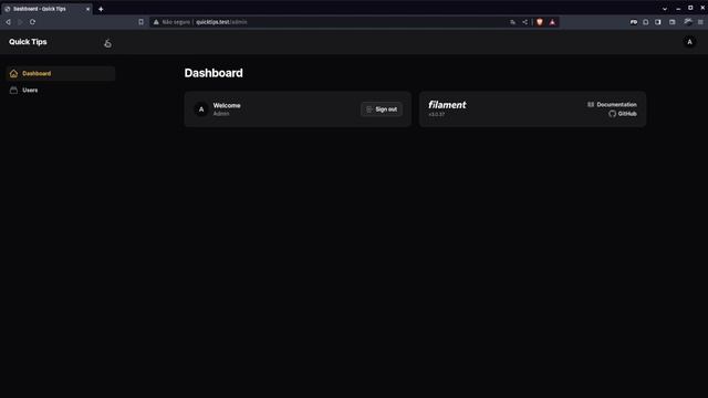 Filament: Sidebar Collapsible