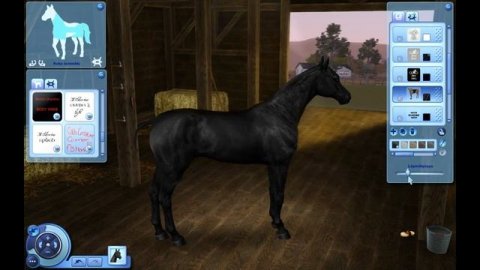 The sims 3 - How to make a realistic black coat (horses)