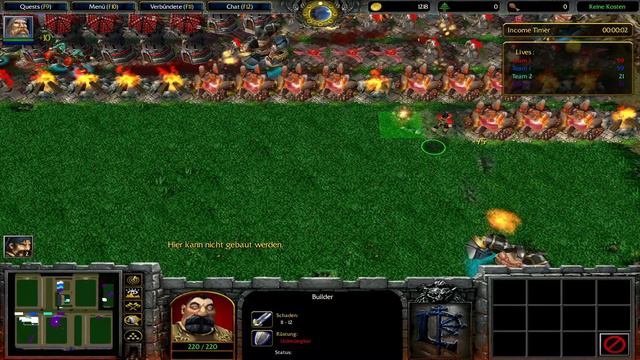 Let's Play Warcraft III #4 - Team Line Tower Wars . so spielt man - mit Molch, Honey und Saffael