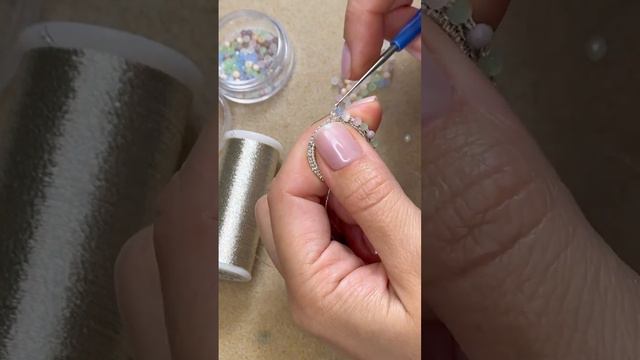 Серьги в новой технике.вязаные крючком с использованием металлизированных ниток#рукоделие