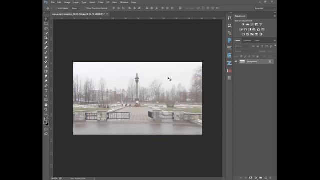 применяем профиль в Adobe Photoshop