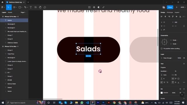 Delicious Salads App Design in Figma | Sevenovn