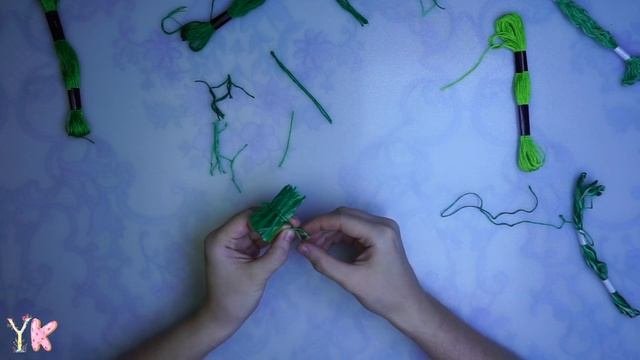 Комплект украшений Листики  YarKo