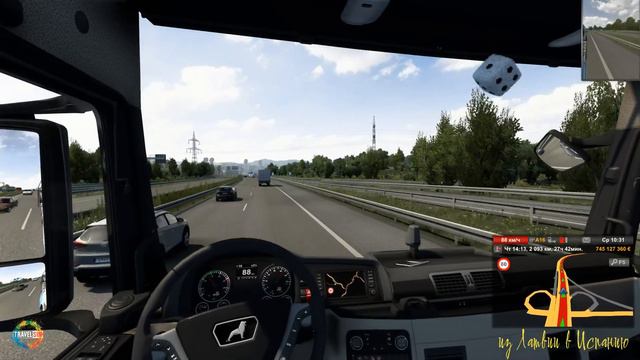 #ETS2 - Познавательная поездка из Латвии в Испанию / Буддизм☸️ - Непривязанный ум
