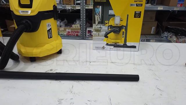 Montage de laspirateur multifonction à batterie Karcher WD 3 Battery 36 V