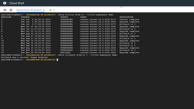 Upgrading Documentum using containers - Part 3 -  Roll-back to a previous version
