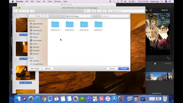 Convert Heic photo file to jpeg on Mac using Preview