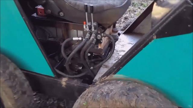 Работа с землёй, на самодельном погрузчике "Электрон".?.Homemade electric tractor. DIY.