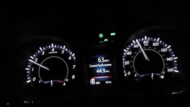 2013 Toyota Avalon Limited Sport Mode Shifting 2nd gear to 80 MPH