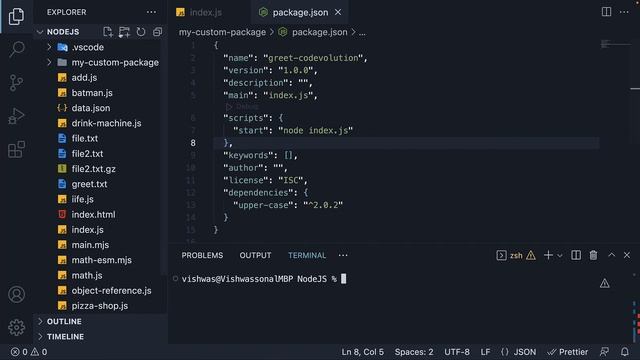 Node.js Tutorial - 57 - Publishing an npm Package
