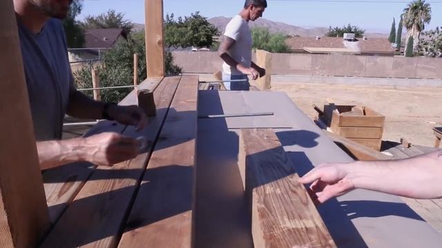 GIANT Outdoor Dining Table with Cooler | How to Woodworking