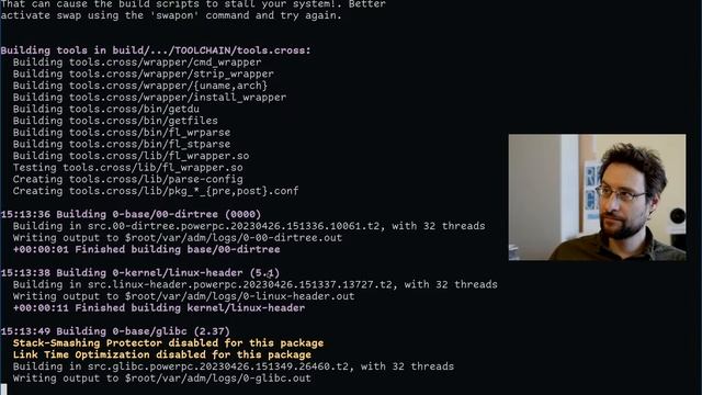 Watch 1st Linux distribution SHIPPING GCC 13.1 LIVE on YouTube!
