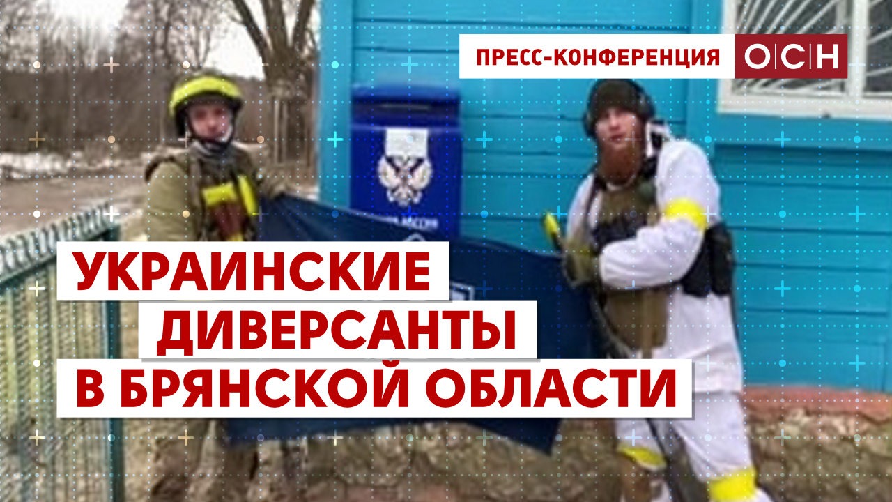 Украинские диверсанты в Брянской области