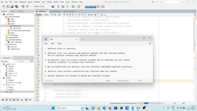 abstract class vs interface Java