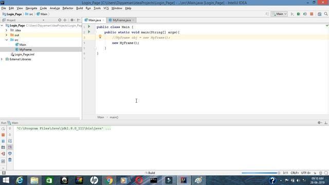 2nd part of creating login and password page using java swing