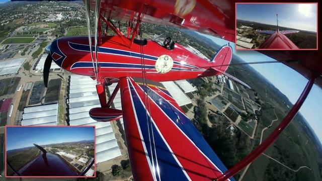 Fallbrook Airpark (L18) closed traffic on 36 Touch & Goes in Great Lakes biplane Mia Noi N99GL