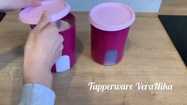 Tupperware коробка в один клик/ apaļais trauks 1,25l