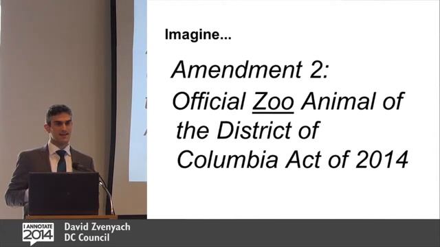 Annotating the Law ~ David Zvenyach @ I Annotate 2014