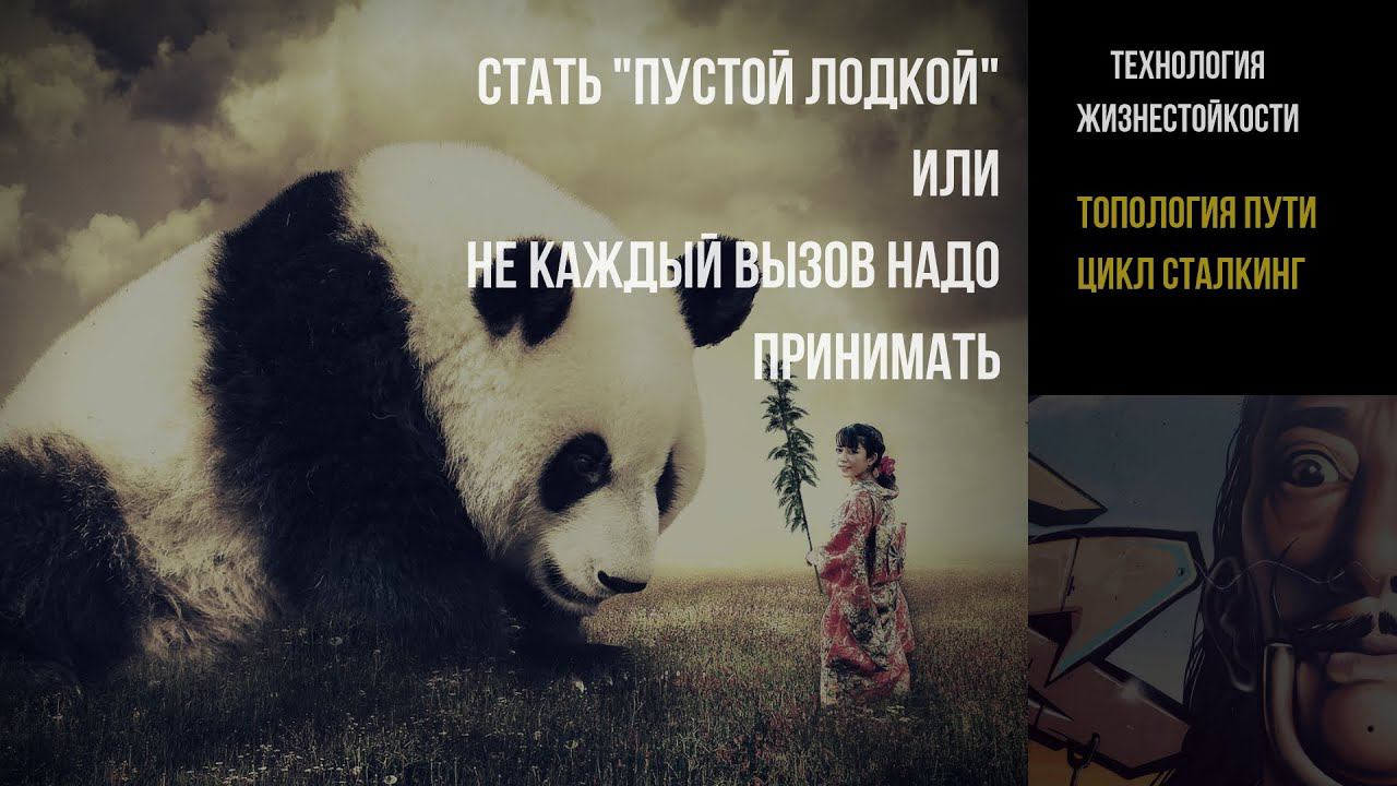 Стать "пустой лодкой" или Не каждый вызов надо принимать | СТАЛКИНГ