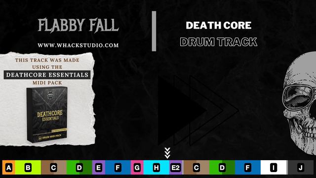 Deathcore metal drum track - when blasts meet groove