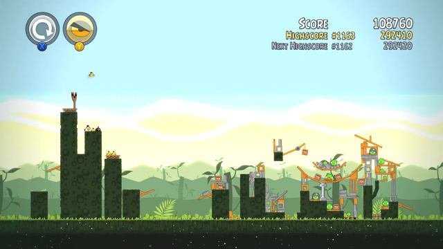 Angry Birds Trilogy-Classic  3 Stars on Bonus Level 2  Microsoft Xbox 360