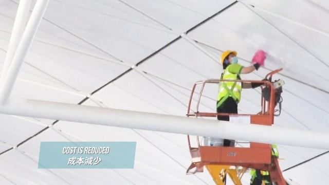 Ceiling Cleaning at HKIA Terminal 1