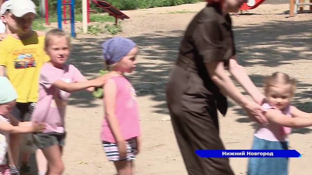В нижегородских дворах проводятся активные игры для детей