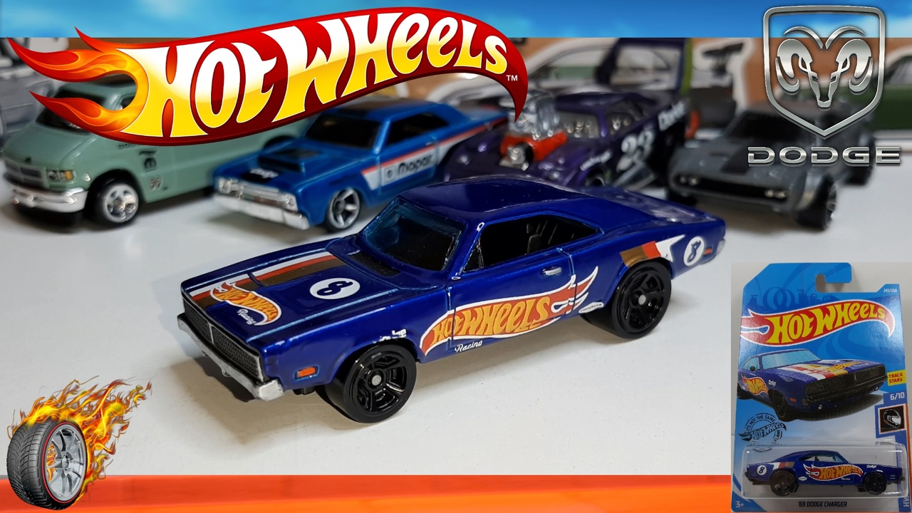 Custom Hot Wheels 69 Dodge Charger HW Race Team 6/10