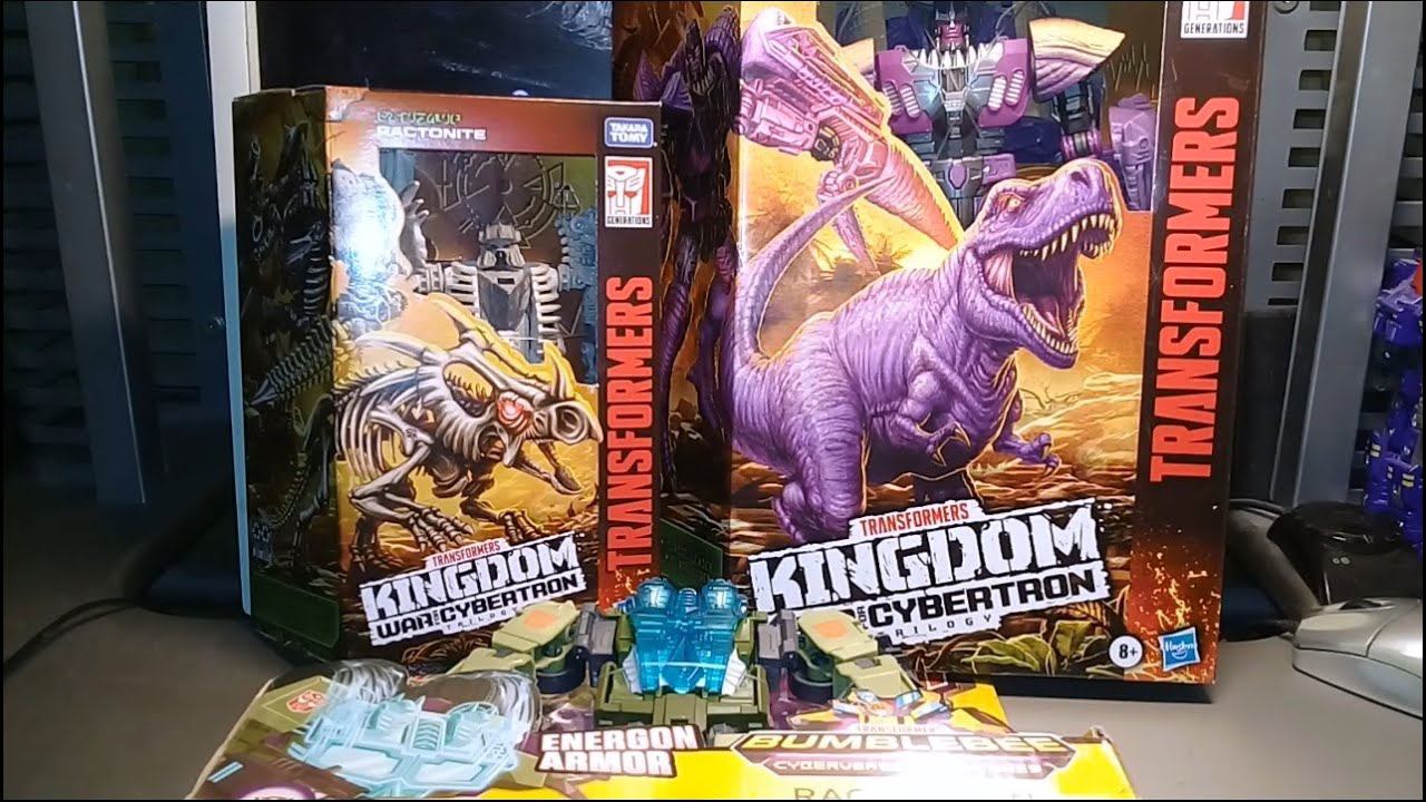 Unpackaging! Megatron Leader, Ractonite Deluxe WFC Kingdom, Rack'N'Ruin Ultra Cyberverse by Hasbro.