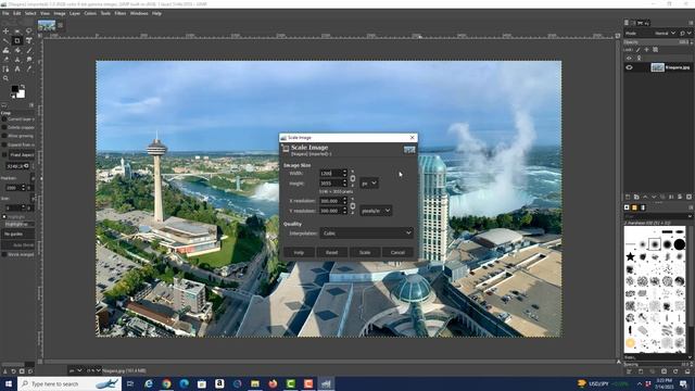 GIMP Resize Photo 2 10