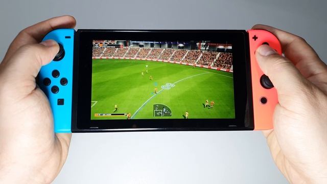 AFL Evolution 2 Nintendo Switch handheld gameplay