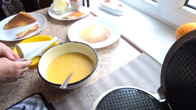 Вафельные Трубочки с Кремом.