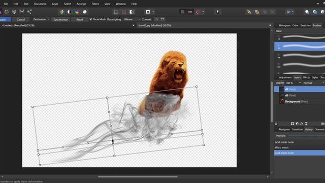 Smoke Dispersion Effect In Affinity Photo