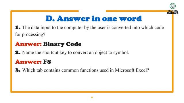 Class 7 Computer | Worksheet based on chapter 1 to 5 Answers | Test Paper Solution