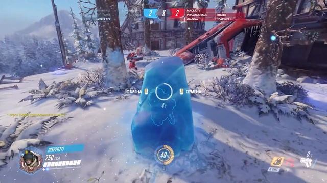 ХОЛОДНЫЙ КОНТРОЛЬ Overwatch зимняя сказка 2021 #5 (в погоне за ачивками #4)