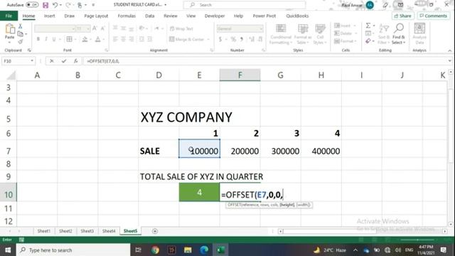 OFFSET FUNCTION PART2 | OFFSET function in Excel | Excel function with dynamic Range | Raza Academy
