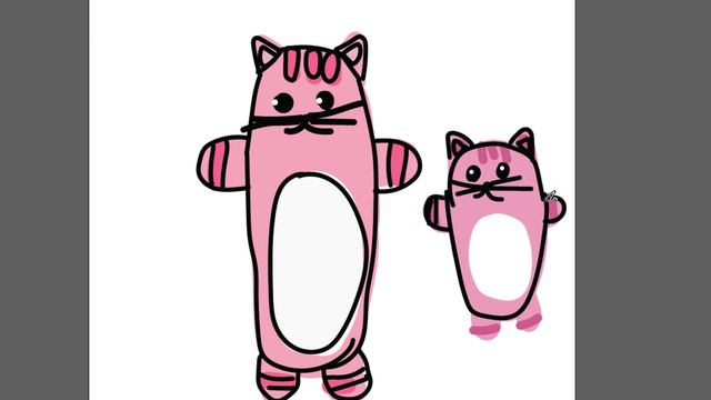 Рисуем смешных котиков детям часть 49