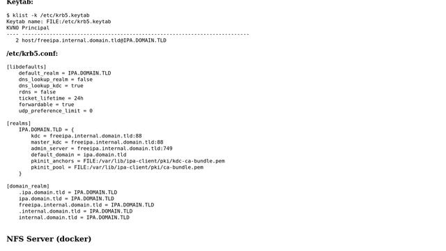 NFS/krb5 authentication server lookup fails due to wrong principal name