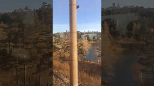 на электричке через бердский залив в Речкуновку