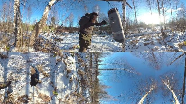 В 360 Работа с окаменелой грушей на морозе. Набивка, нож. КукуруЗо.